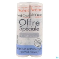 Eau thermale avene cold cream stick levres nourrissant 4g x2 | Aesiel