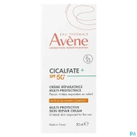 Eau thermale avene cicalfate+ spf50+ crème reparatrice multi-protectrice 30ml | Aesiel