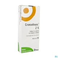 Cromadoses 2% collyre unidose 0ml3 30 | Aesiel