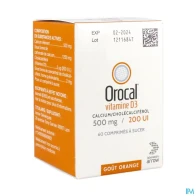 Orocal vitamine d3 500mg/ 200ui comprime a sucer 60 | Aesiel