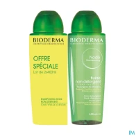 Bioderma node shampooing soin fluide 400ml x2 | Aesiel