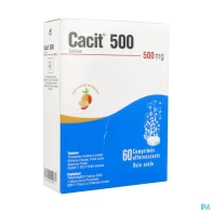 Cacit 500mg comprime effervescent 60 | Aesiel