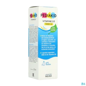 Pediakid vitaline d3 sol buv fl 20ml | Aesiel