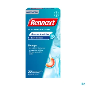 Rennaxt 750mg gommes a macher medicamenteuse 20