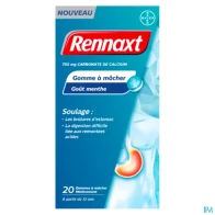 Rennaxt 750mg gommes a macher medicamenteuse 20 | Aesiel