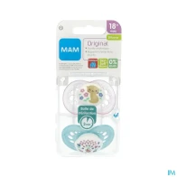 Mam sucette anatomique silicone original classique +18m boite sterilisation n75 x2 | Aesiel
