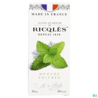 Ricqles alcool de menthe 50ml | Aesiel