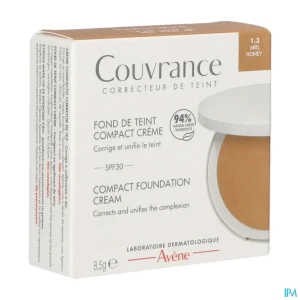 Eau thermale avene couvrance fond de teint crème miel 1.3 | Aesiel