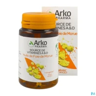 Arkopharma arkogelules huile foie de morue capsule 60 | Aesiel