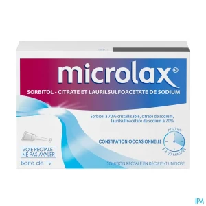 Microlax solution rectale unidose 6g45 12 | Aesiel