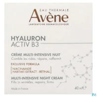 Eau thermale avene hyaluron activ b3 nuit crème multi intensive 40ml | Aesiel