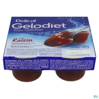 Gelodiet eau gelifiee raisin 120g x4 | Aesiel