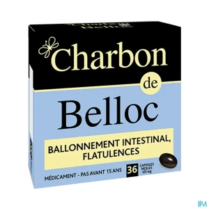 Charbon belloc 125mg capsule molle boite metal 36 | Aesiel