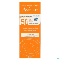 Eau thermale avene solaire crème spf50+ sans parfum 50ml | Aesiel