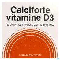 Calciforte vit d3 500mg/400ui comprime croquer disp 60 | Aesiel