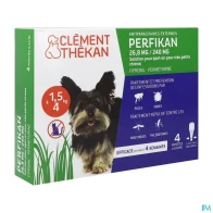 Clement thekan perfikan spot on chien 1kg5/4kg x4 | Aesiel