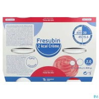 Fresubin 2kcal crème sans lactose fraise des bois 200g x4 | Aesiel
