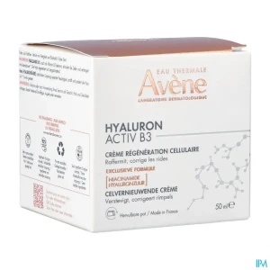 Eau thermale avene hyaluron activ b3 jour crème regeneration cellulaire 50ml | Aesiel