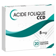 Acide folique ccd 5mg comprime 20 | Aesiel