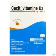 Cacit vitamine d3 500mg/440ui comprime a sucer croqu 60 | Aesiel