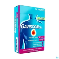 Gavisconell menthe sans sucre susp buvable sachet 12 | Aesiel