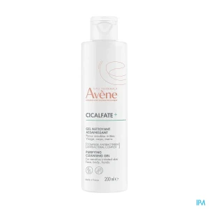 Eau thermale avene cicalfate+ gel nettoyant assainissant 200ml | Aesiel