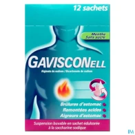 Gavisconell menthe sans sucre susp buvable sachet 12 | Aesiel