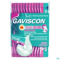 Gaviscon suspension buvable sachet 10ml 24 | Aesiel