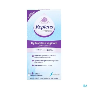 Replens gel vaginal hydratant longue duree 8 | Aesiel