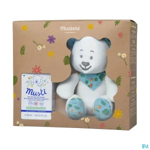 Mustela bebe coffret musti 2023 eau parfumee + peluche | Aesiel