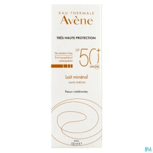 Eau thermale avene solaire lait mineral spf50+ 100ml | Aesiel