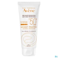 Eau thermale avene solaire lait mineral spf50+ 100ml | Aesiel