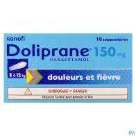 Doliprane 150mg suppositoire 10 | Aesiel