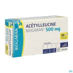 Acetylleucine biogaran 500mg comprime 30 | Aesiel
