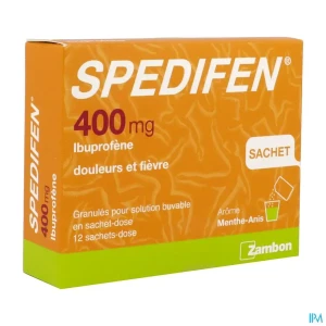 Spedifen 400mg granules pour solution buvable 3g sachet 12 | Aesiel