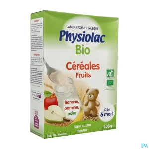 Physiolac bio cereales fruits +4mois 200g | Aesiel