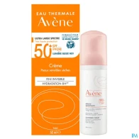 Eau thermale avene solaire crème spf50+ 50ml + mousse nettoyante 50ml offerte | Aesiel