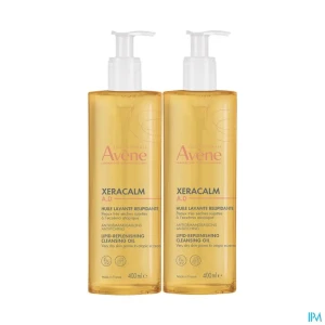 Eau thermale avene xeracalm ad huile lavante relipidante 400ml x2 | Aesiel