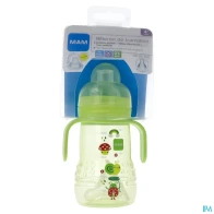 Mam biberon de transition 220ml unisexe bec souple antifuite silicone | Aesiel