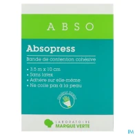 Absopress bande de contention cohesive blanc 3m5 x 10cm | Aesiel