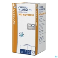 Calcium vitamine d3 biogaran 500mg/400ui comprime 60 | Aesiel