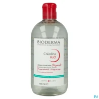 Bioderma crealine h2o eau micellaire demaquillante sans parfum 500ml | Aesiel