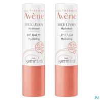 Eau thermale avene stick levres hydratant 4g x2 | Aesiel