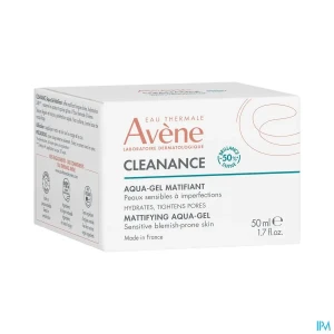Eau thermale avene cleanance aqua gel matifiant 50ml | Aesiel