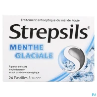 Strepsils menthe glaciale pastille a sucer 24 | Aesiel