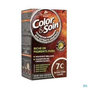 Color soin 7c blond terre cuivre etui 60ml x2 | Aesiel