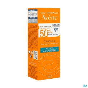Eau thermale avene cleanance solaire spf50+ 50ml | Aesiel