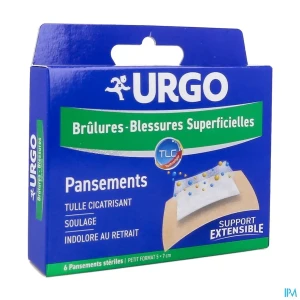 Urgo brulures pansement petit format x6 | Aesiel