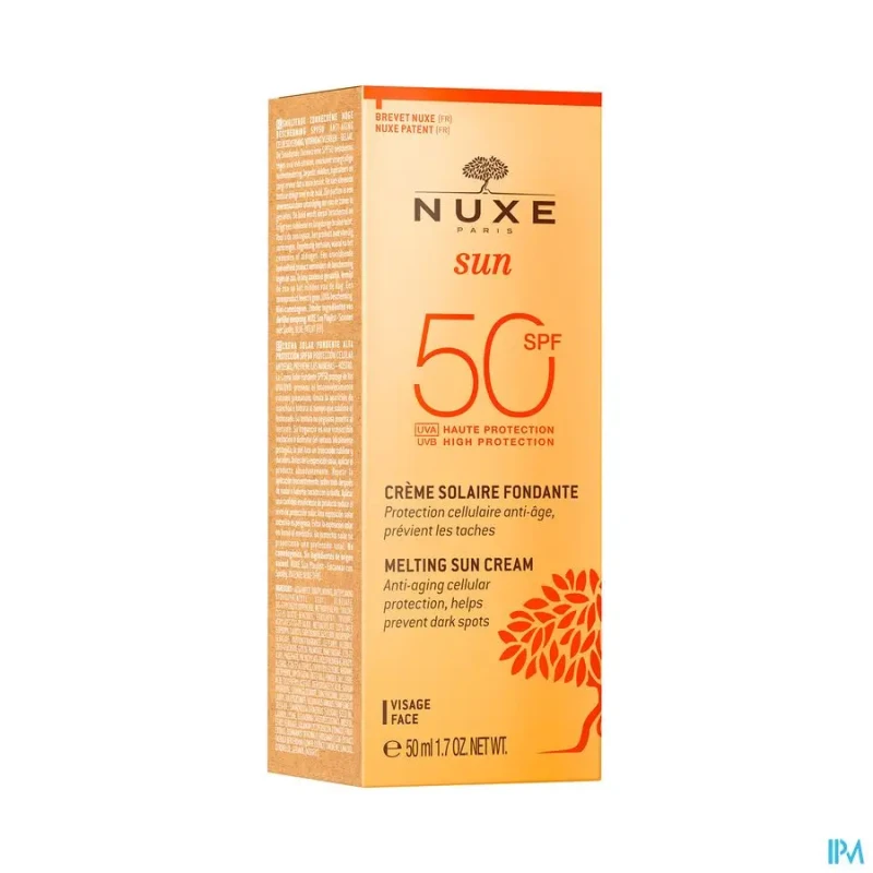 Nuxe sun crème fondante visage ip50 tube 50ml | Aesiel Nuxe sun crème fondante visage ip50 tube 50ml | Aesiel