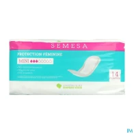 Marque verte semesa protections anatomiques mini 3g sachet de 14 | Aesiel